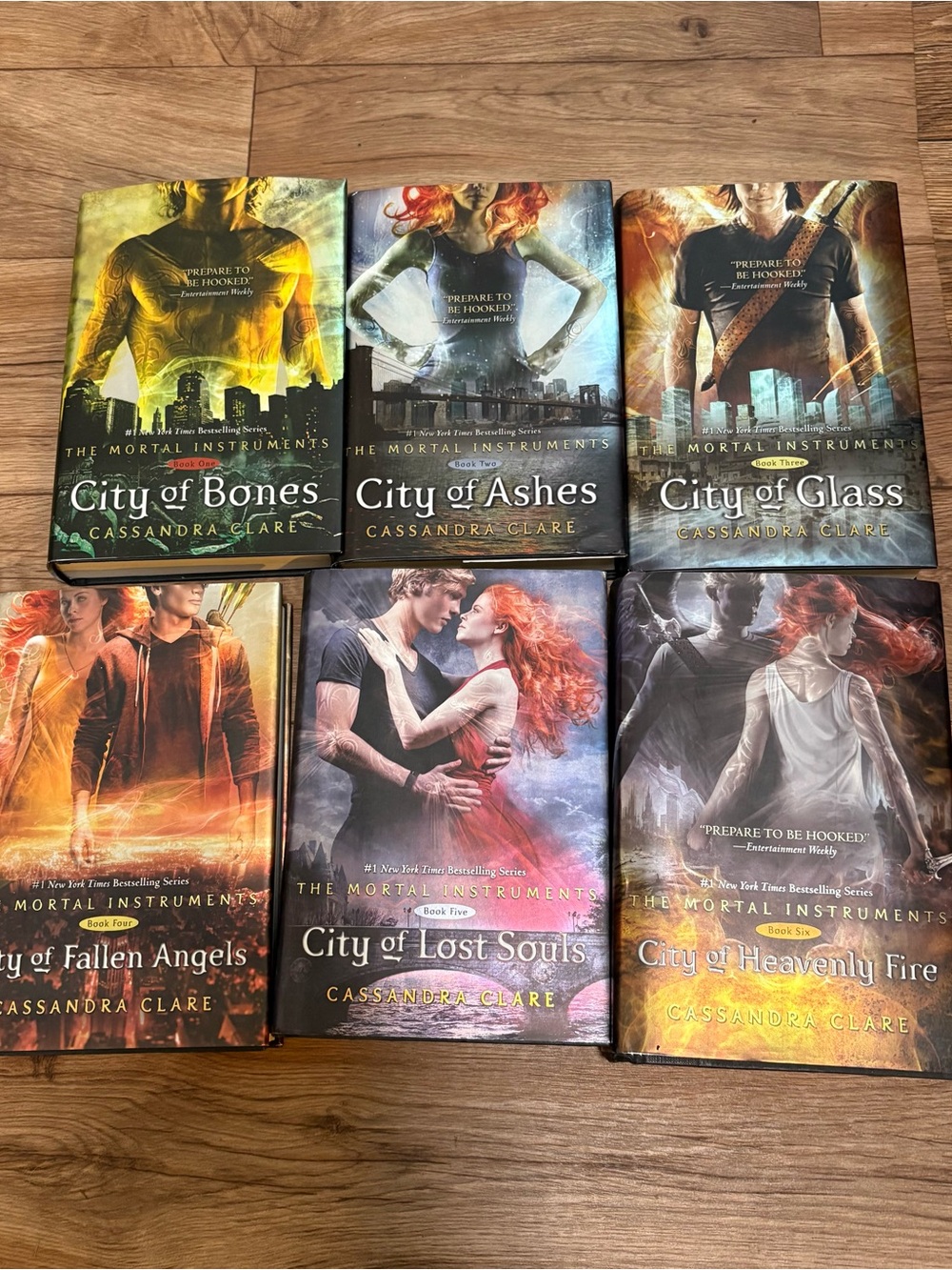 Cassandra Clare Mortal Instruments 6 Book Hardcover Set